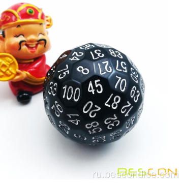 Bescon Polyedral Dice Cidse 100 Sides Game Dice, 100-боковой куб, 100-кратный куб